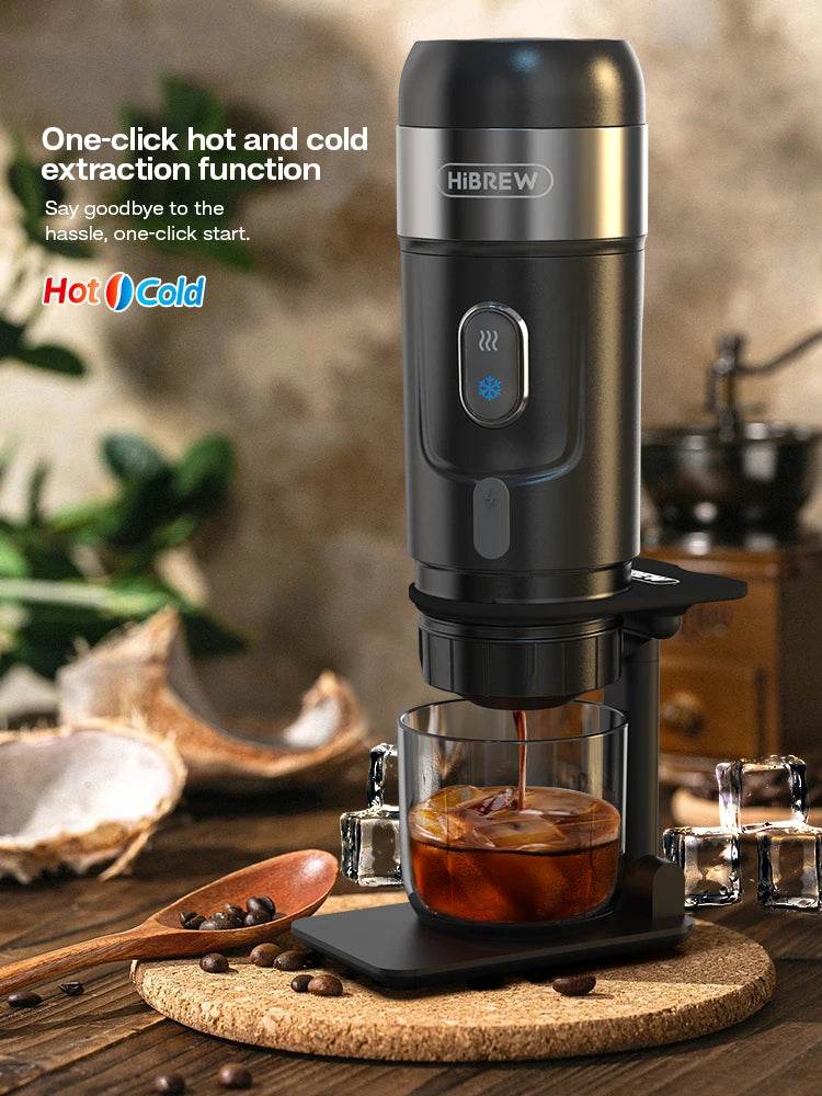 Machine à Café Portable HiBREW - Expresso 12V Nomade pour Voiture, Camping & Bureau - Ma Cuisine Boutique