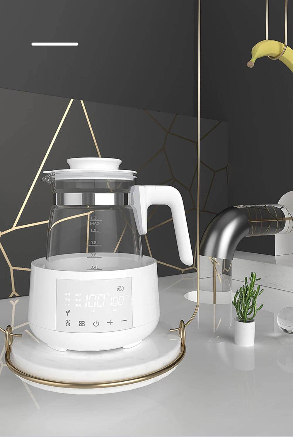 Bouilloire Thermostatique Bébé 1,2 L – Chauffe Lait Sans BPA - Ma Cuisine Boutique