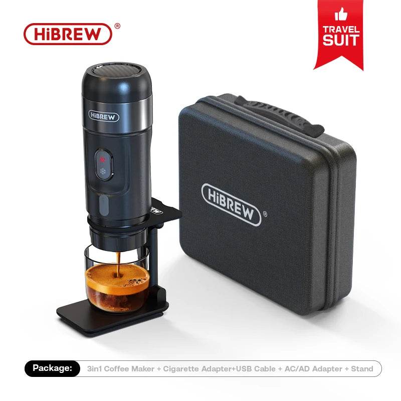 Machine à Café Portable HiBREW - Expresso 12V Nomade pour Voiture, Camping & Bureau - Ma Cuisine Boutique