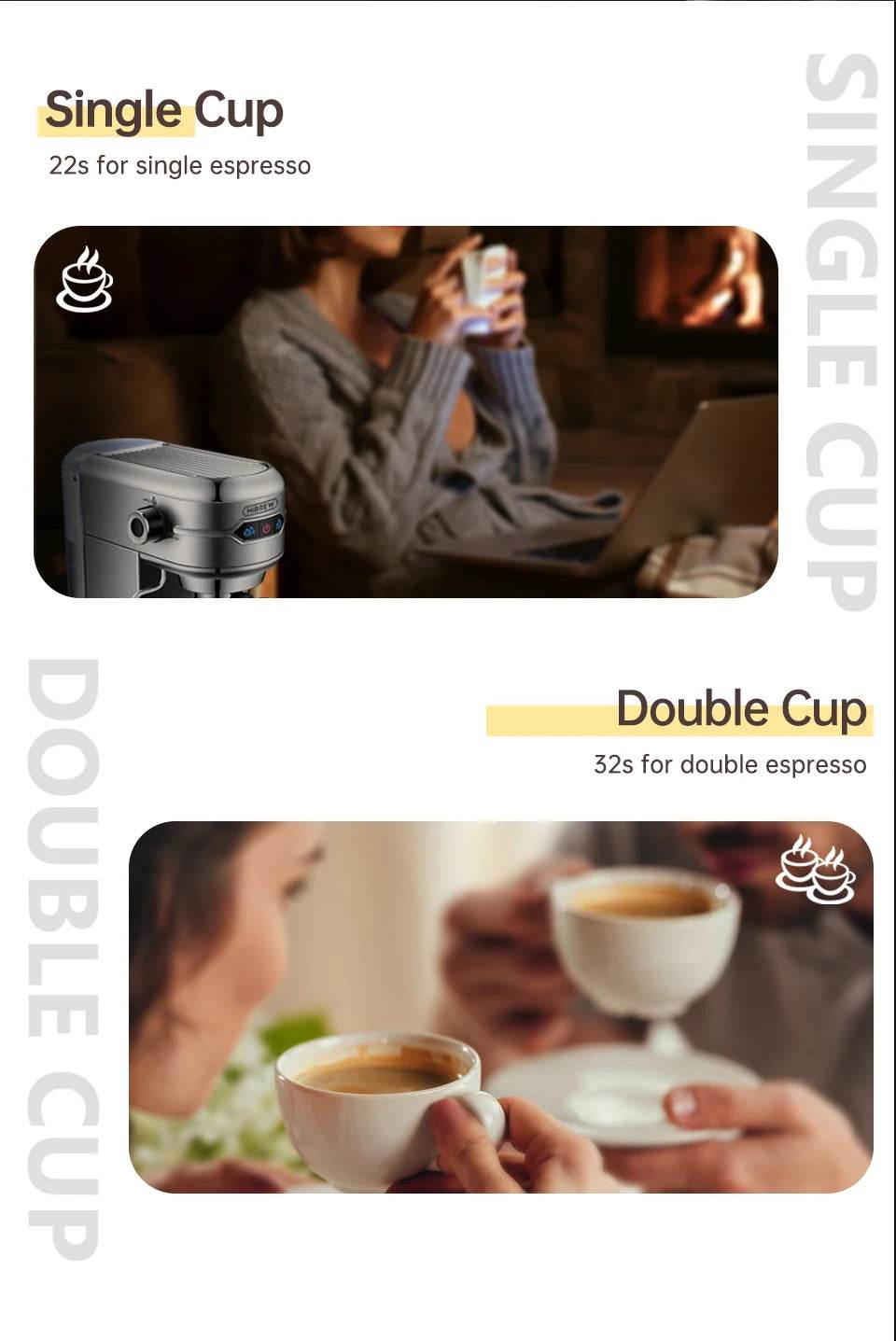 Machine à Cappuccino HiBREW 20 Bars - Ma Cuisine Boutique