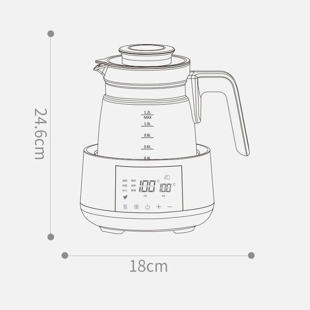 Bouilloire Thermostatique Bébé 1,2 L – Chauffe Lait Sans BPA - Ma Cuisine Boutique