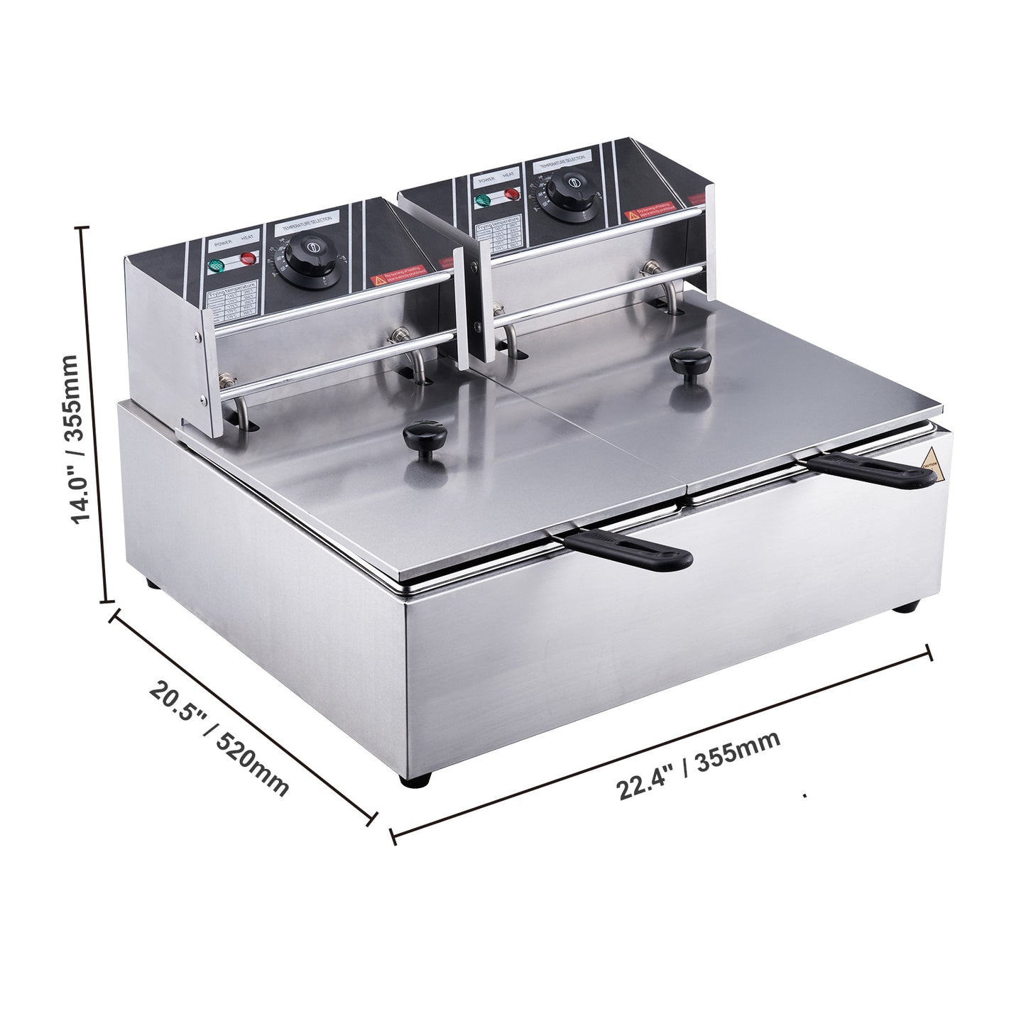 Friteuse professionnelle SucceBuy à double cuve – Puissance et précision pour une friture parfaite