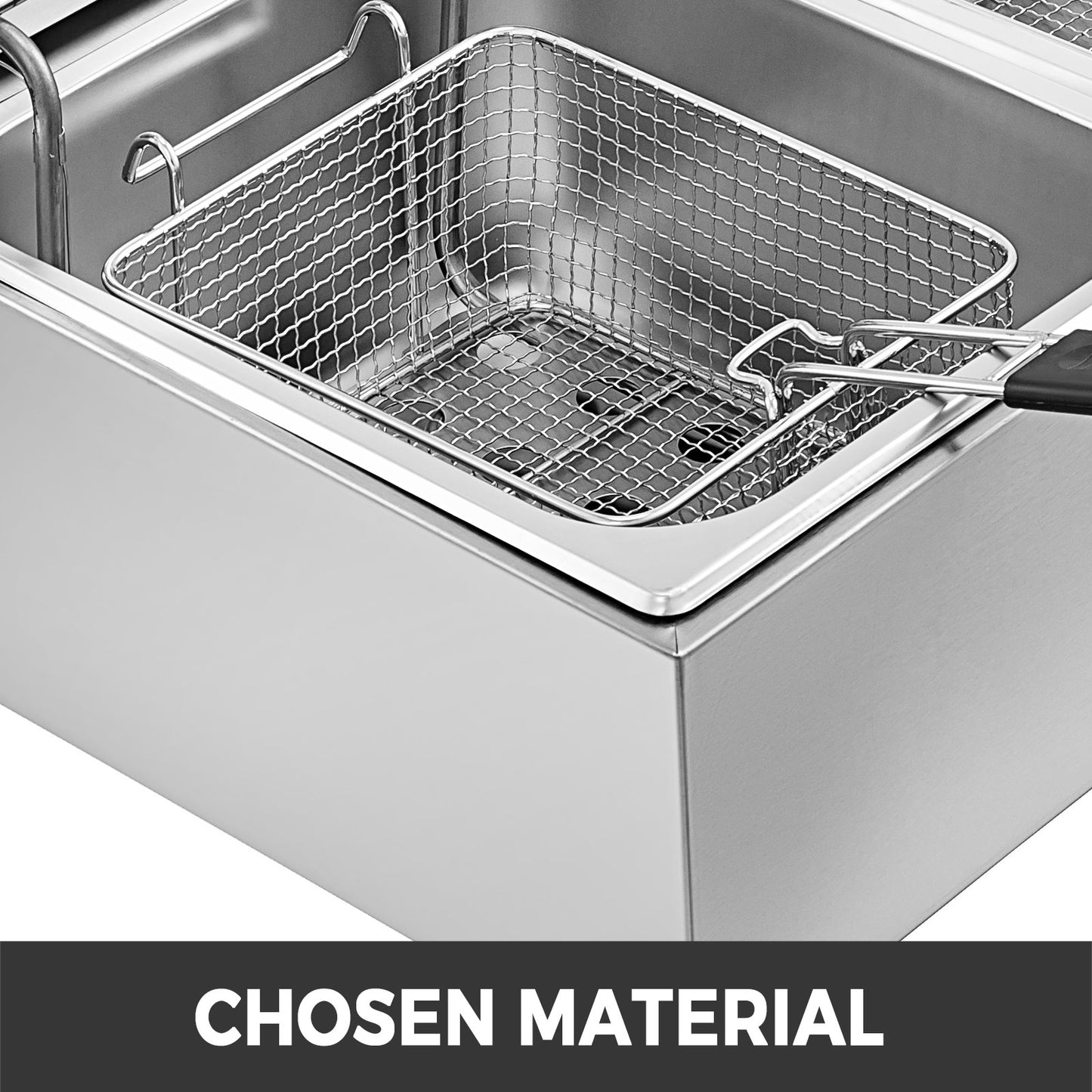 Friteuse professionnelle électrique 12L double cuve – Puissance et performance pour cuisine pro
