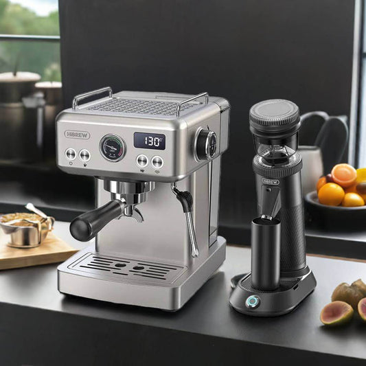 Cafetière Expresso Hiinvasive – Machine à Café Semi-Automatique 20 Bars avec Porte-Filtre 58 mm | Café Moulu, Chaud et Glacé - Ma Cuisine Boutique