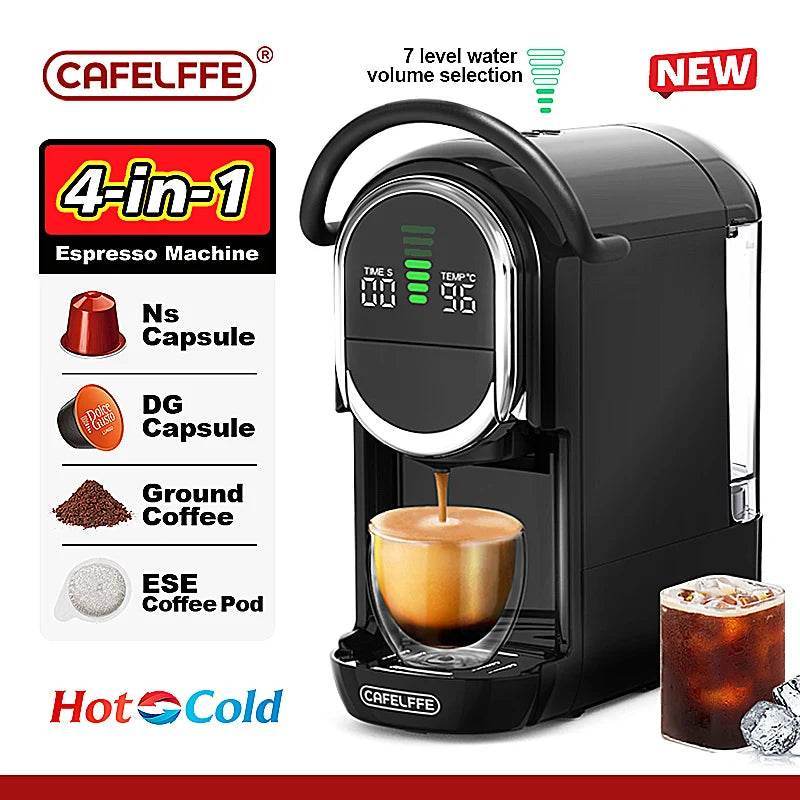 Cafetière multi-capsules 4-en-1 CAFELFFE | Compatible Nespresso, Dolce Gusto - Ma Cuisine Boutique