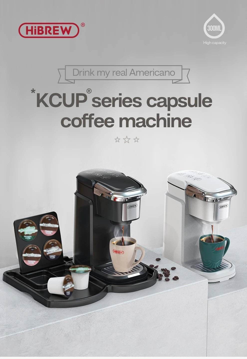 Cafetière Filtre et Capsules K-Cup – Machine à Thé et Distributeur d'Eau Chaude - Ma Cuisine Boutique
