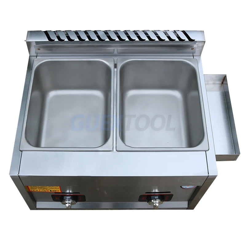 Friteuse à gaz professionnelle double bac – Performance et fiabilité en cuisine pro