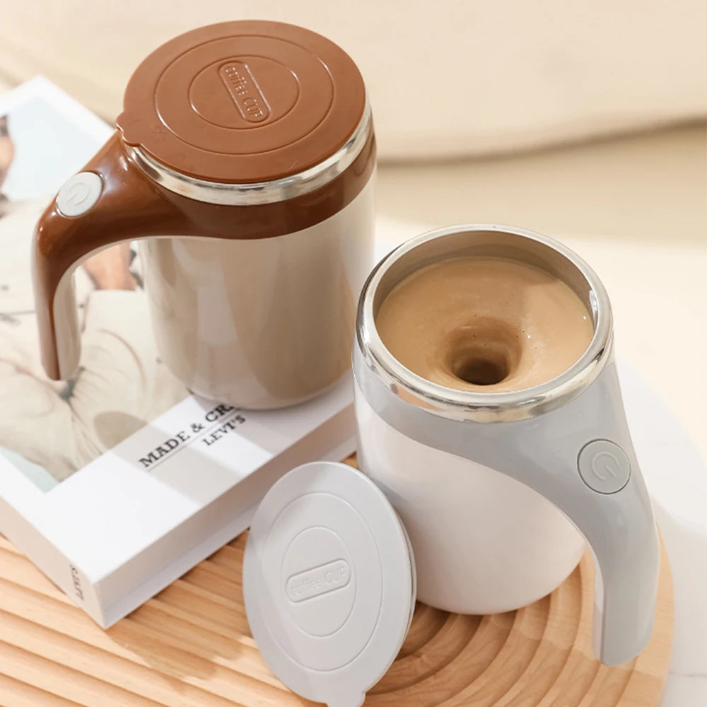 Smart Magnetic Coffee Mug - Automatic Stirring &amp; Thermal Preservation 