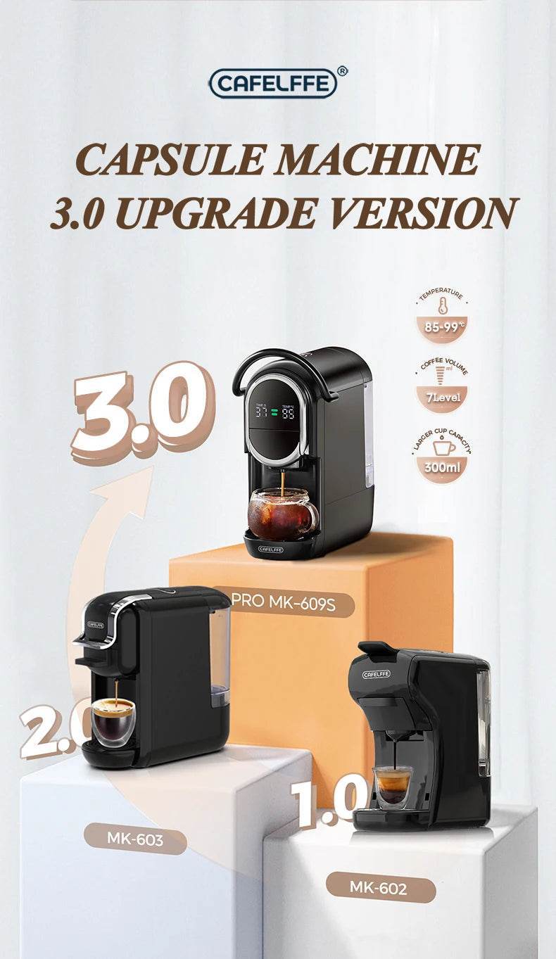 Cafetière multi-capsules 4-en-1 CAFELFFE | Compatible Nespresso, Dolce Gusto - Ma Cuisine Boutique
