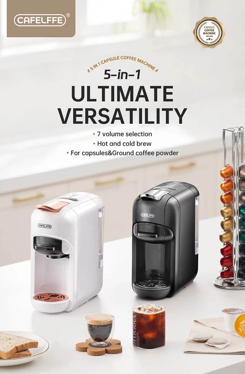 Cafetière multi-capsules 5 en 1 - Cafelffe Machine à Café Multi-Capsules 19 Bars - Ma Cuisine Boutique