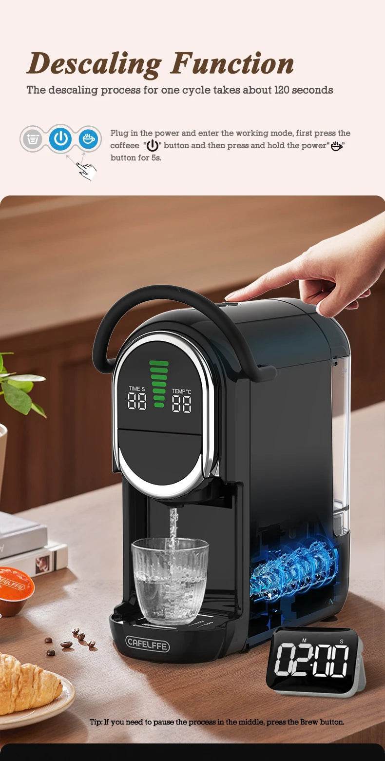 Cafetière multi-capsules 4-en-1 CAFELFFE | Compatible Nespresso, Dolce Gusto - Ma Cuisine Boutique