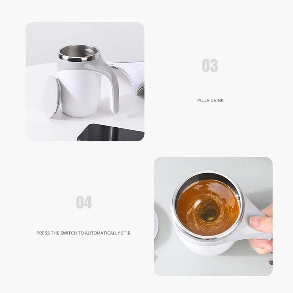 Tasse à café originale électrique – Mélange automatique, design innovant
