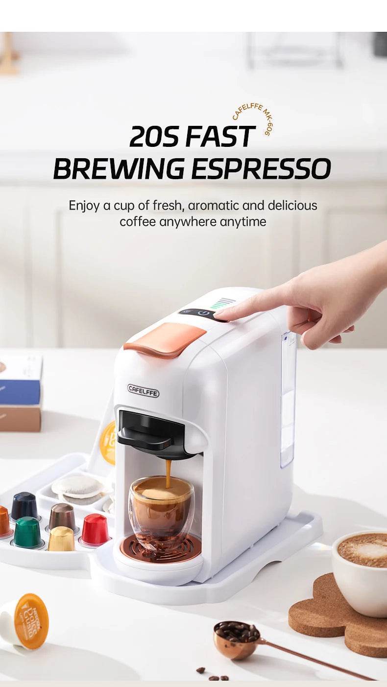 Cafetière multi-capsules 5 en 1 - Cafelffe Machine à Café Multi-Capsules 19 Bars - Ma Cuisine Boutique