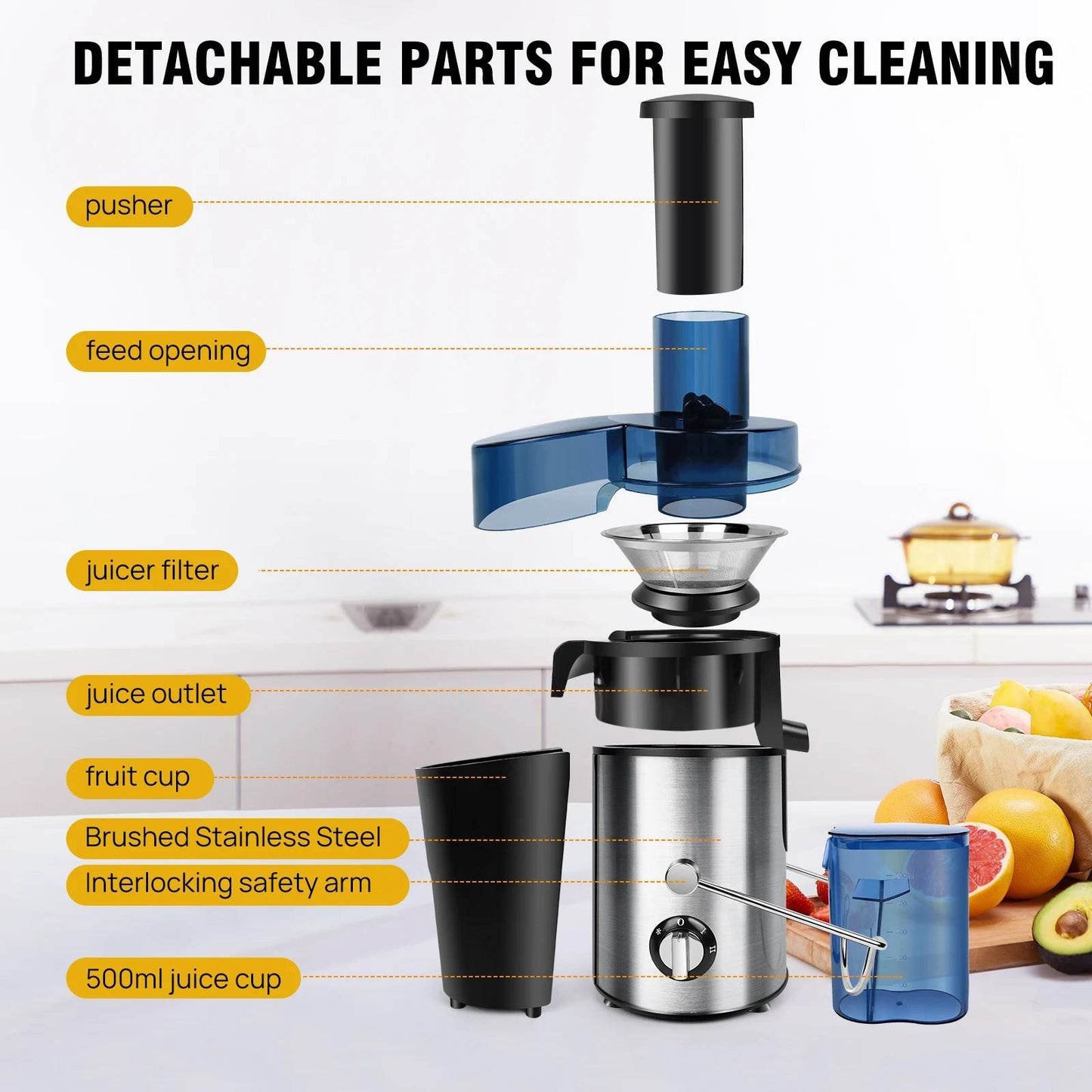 Centrifugeuse/Extracteur de Jus Haute Puissance - Ma Cuisine Boutique