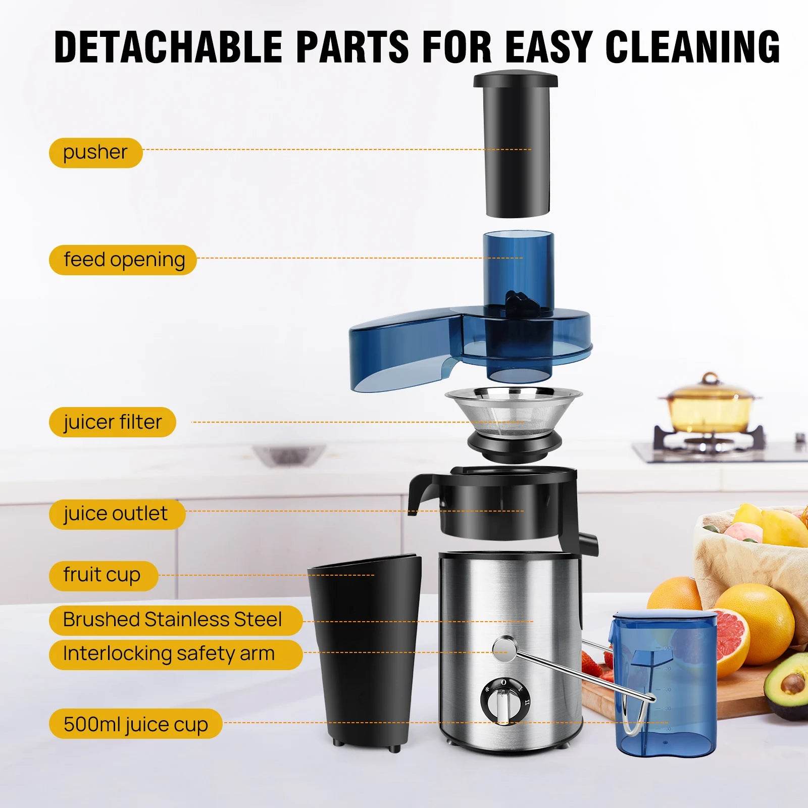 Centrifugeuse/Extracteur de Jus Haute Puissance - Ma Cuisine Boutique
