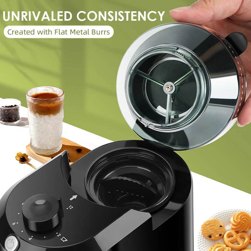 Moulin à Café Électrique Wancle – 28 Réglages de Mouture pour une Expérience Café Parfaite - Ma Cuisine Boutique