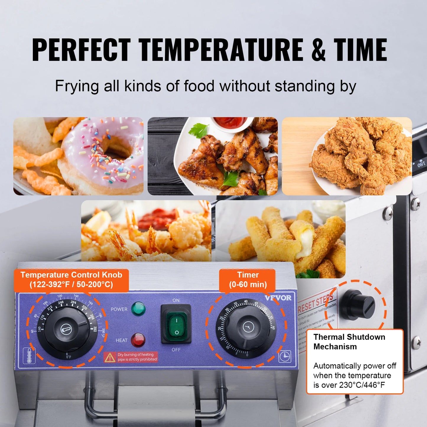 Friteuse professionnelle SucceBuy à double cuve – Puissance et précision pour une friture parfaite