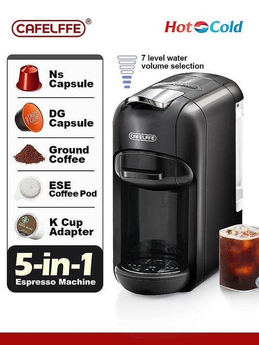 Cafetière multi-capsules 5 en 1 - Cafelffe Machine à Café Multi-Capsules 19 Bars - Ma Cuisine Boutique