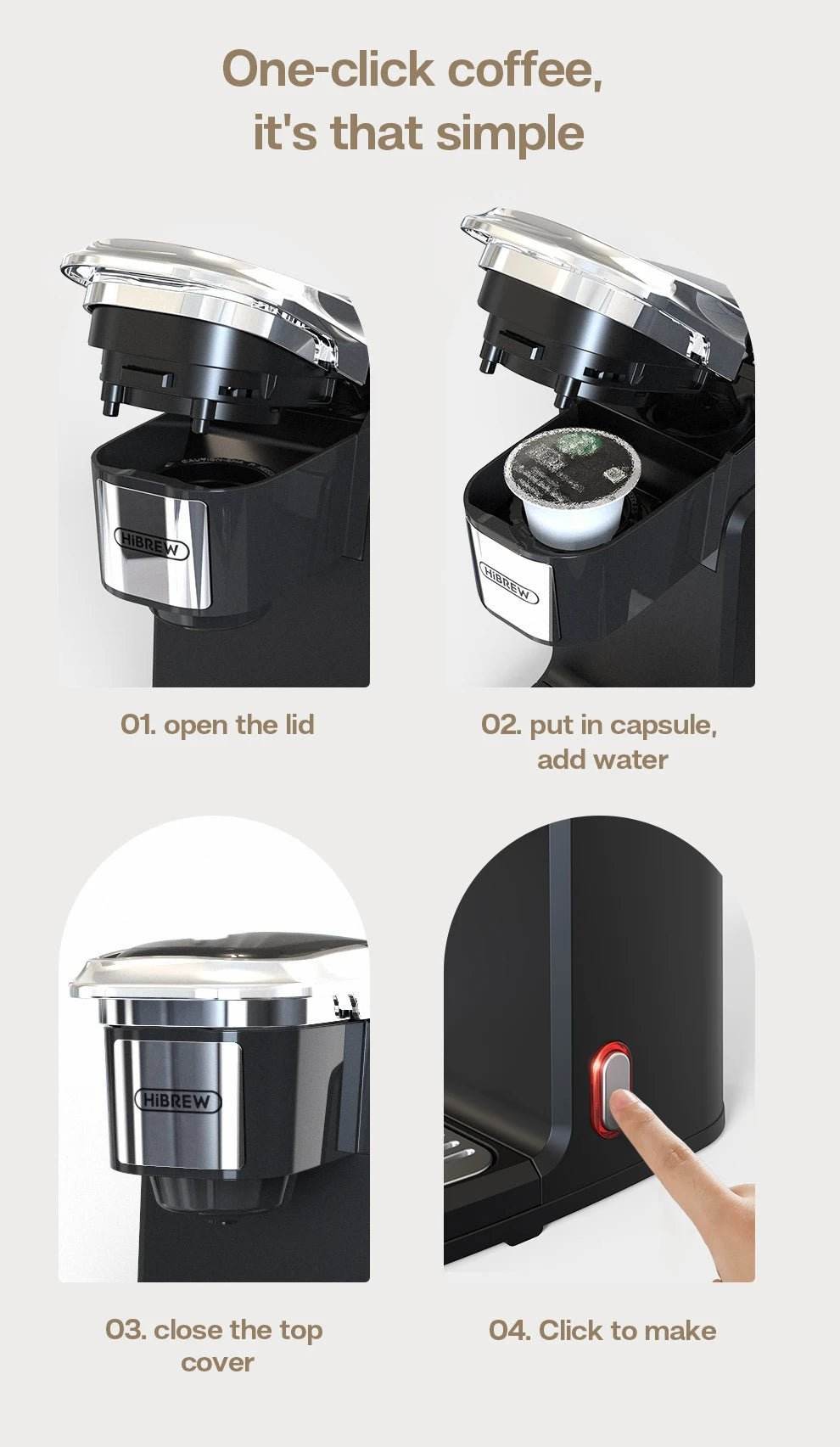 Cafetière Filtre et Capsules K-Cup – Machine à Thé et Distributeur d'Eau Chaude - Ma Cuisine Boutique